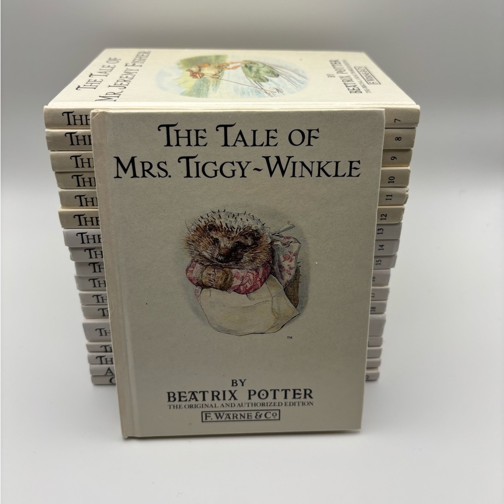 Vintage Beatrix Potter Books Lot of 18|Original Peter Rabbit Series 1987 F.Warne